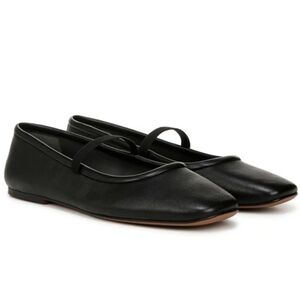 🖤🔹️Franco Sarto 🔹️Black Leather Leather Teyana Ballet Flat